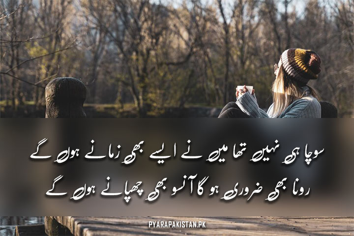 2 Lines Deep And Sad Poetry in Urdu Text with Images 